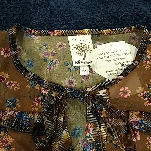 Women's long sleeve blouse junior size large - Picture 5 of 6